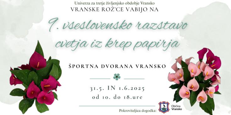 9. razstava cvetja iz krep papirja