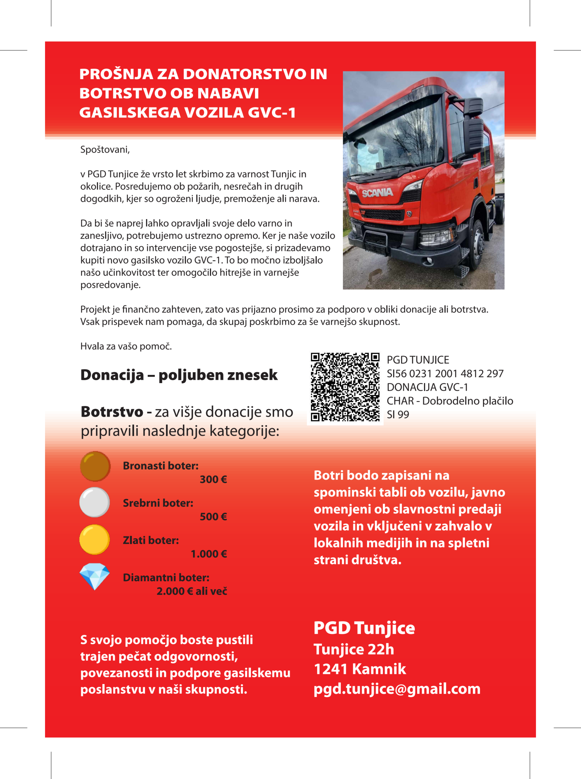 Prošnja za donacije